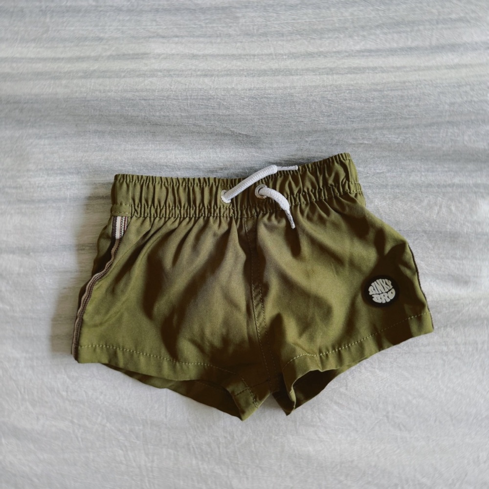 BinkyBro Olive Green Board Shorts